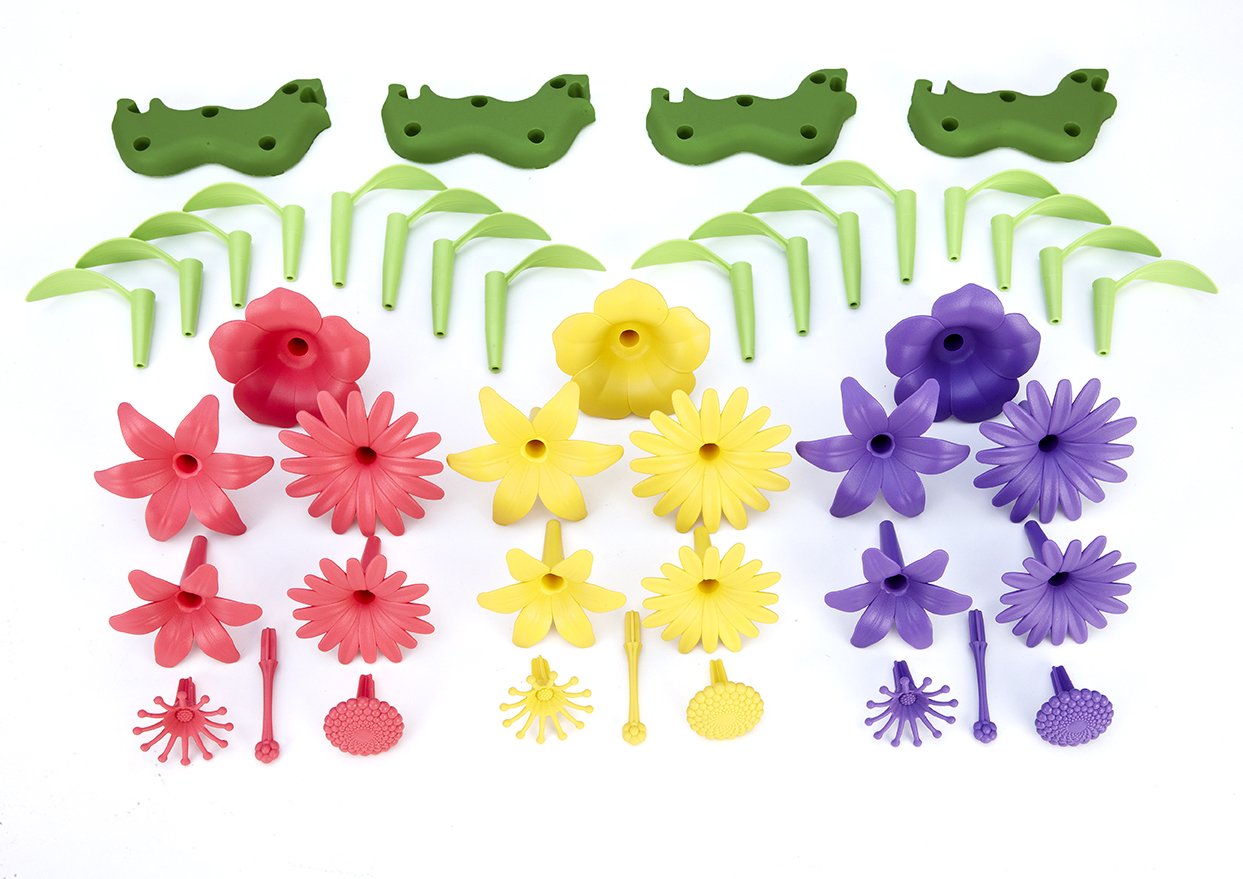 Green Toys Build-a-Bouquet Floral Arrangement Playset - BPA Free, Phthalates Free, Creative Play Toys for Gross Motors, Fine Motor Skill Development. Toys and Games - Image 5