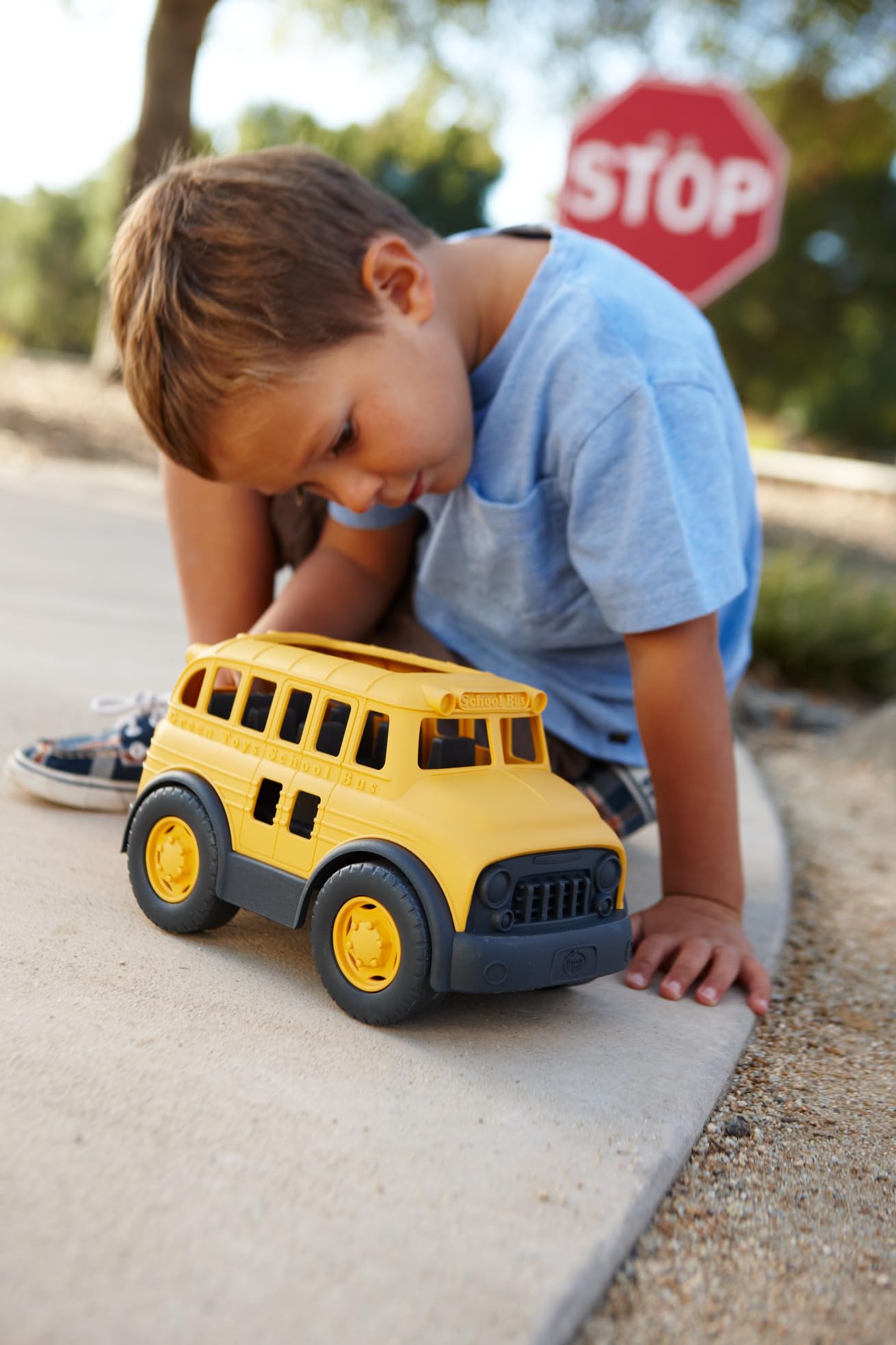 Green Toys School Bus Yellow, Standard - Image 4